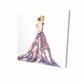 Fondo 32 x 32 in. Purple Prom Dress-Print on Canvas FO2790459